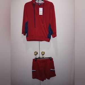 Anne Klein Casual Hoodie & Shorts Set